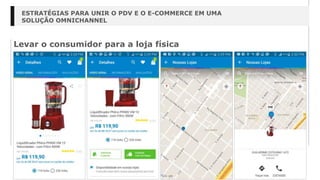Levar o consumidor para a loja física
ESTRATÉGIAS PARA UNIR O PDV E O E-COMMERCE EM UMA
SOLUÇÃO OMNICHANNEL
 