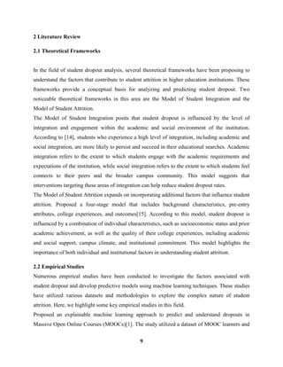 Student Dropout Performance Analysis using Machine Learning Techniques ...