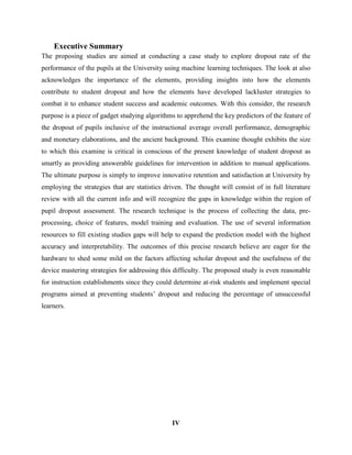 Student Dropout Performance Analysis using Machine Learning Techniques ...