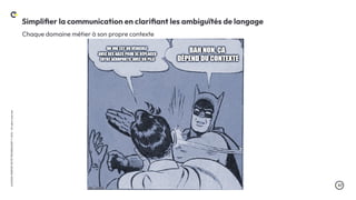 .47
LA
DUCK
CONF
BY
OCTO
TECHNOLOGY
©
2024
-
All
rights
reserved
Simpliﬁer la communication en clariﬁant les ambiguïtés de langage
Chaque domaine métier à son propre contexte
 