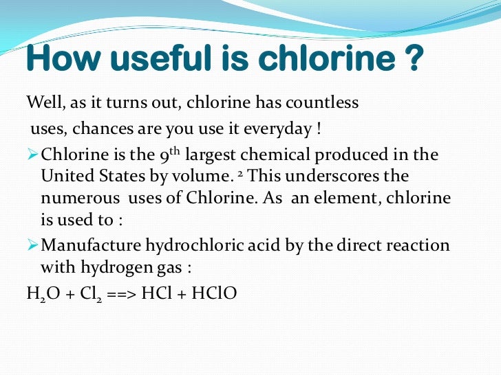 Chlorine (Samuel Boateng)