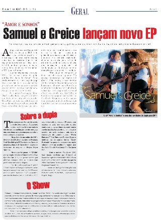 Samuel & Greice - Jornal Folha da Cidade pg.09 (05-05-2014)