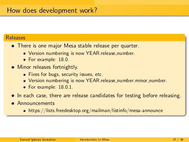 Introduction To Mesa The Open Source Graphics Api Implementation Lib