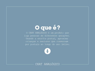 Painel V - Cidadania e Projetos EDS: Samuel Lopes e Daniela Gapo - Chat Analógico