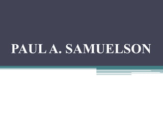 PAULA. SAMUELSON
 