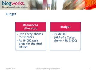 ConceptMarch 3, 2010© Scenario Consulting Private Limited12