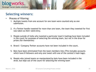 March 3, 2010© Scenario Consulting Private Limited39