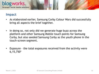 Feedback sought post event, from team-leads:March 3, 2010© Scenario Consulting Private Limited52