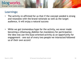 Digital Brand Index 2.0 validates our success:March 3, 2010© Scenario Consulting Private Limited59