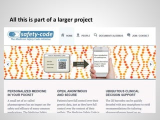 All this is part of a larger project
 