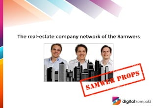 The real-estate company network of the Samwers
 
