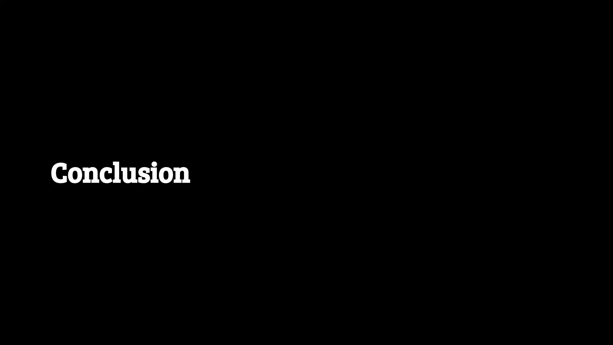 Conclusion 