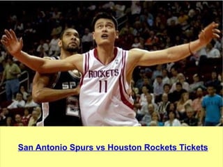 San Antonio Spurs vs Houston Rockets Tickets 