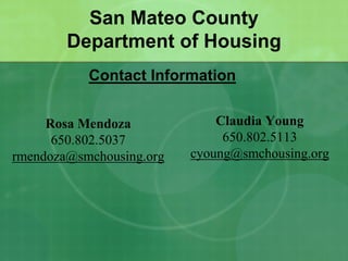 San Mateo County - EE in HOME Workshop