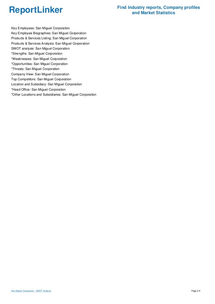 Thesis about san miguel corporation image