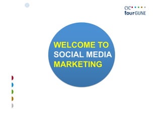 WELCOME TO
SOCIAL MEDIA
MARKETING
 