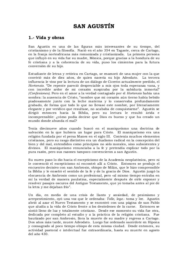 San agustin vida San agustin vida