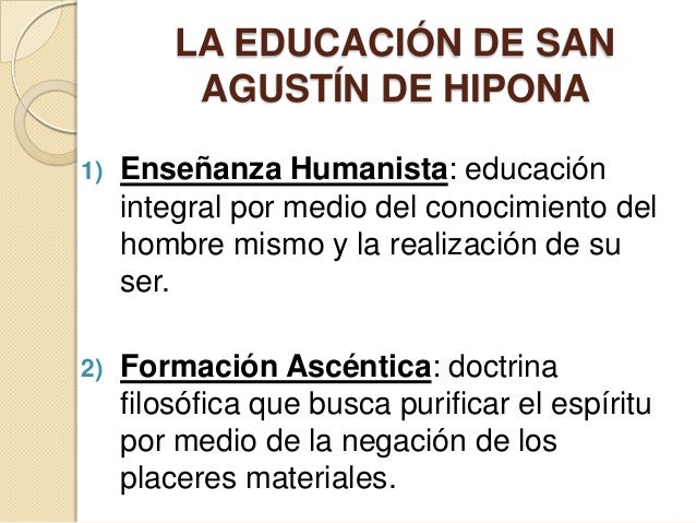 San agustín y comenio