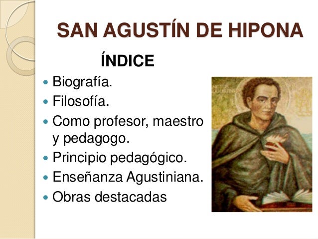 San agustín y comenio