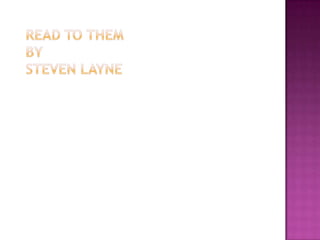 Readers’ rightsYou have the right to read in exotic settings. You have the right to move your lips when you read. You have the right to laugh or gasp out loud and choose whether or not to explain.