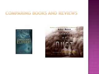 Comparing books and reviews