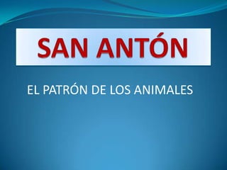 EL PATRÓN DE LOS ANIMALES
 