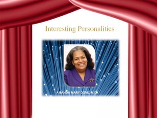 AMANDA MARY DOVE, M.D. 