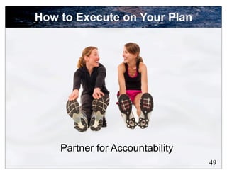 How to Execute on Your Plan




    Partner for Accountability
                                 49
 