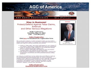 AGC of America




                 6
 