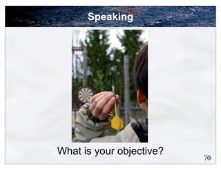 Speaking




What is your objective?
                          70
 