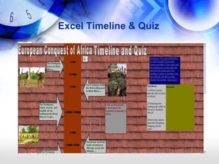 Excel Timeline & Quiz
 