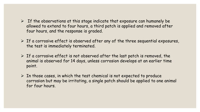 DERMAL IRRITATION STUDY ACCORDING TO OECD(404) GUIDELINES | PPTX