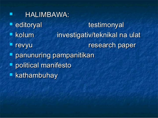 Teknikal na pagsulat | Research paper Example