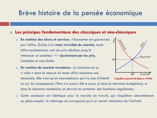 Brève histoire de la pensée économique
 Les principes fondamentaux des classiques et néo-classiques
 En matière des bien...