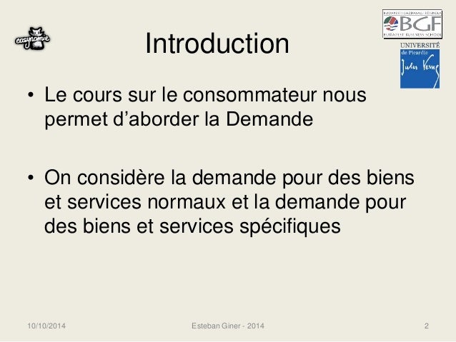 Séance 4 - théorie de la demande