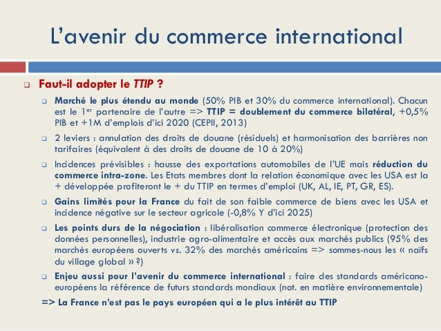 Séance 9 le commerce international