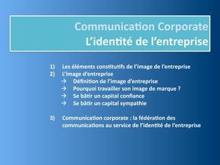Séance n°3   communication corporate Slide 16