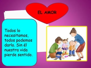 EL AMOR



Todos lo
necesitamos,
todos podemos
darlo. Sin él
nuestra vida
pierde sentido.
 