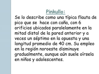 Instrumentos musicales del norte argentino y celebraciones | PPTX