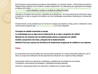 Conoce técnicas cualitativas y cuantitativas de control de calidad y su aplicación mediante la política de recursos humanos. Esta materia se trabajará con diferentes recursos didácticos que potenciarán con pertinencia el desarrollo de las actividades determinadas en la planeación docente previamente elaborada.  