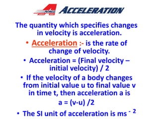 Motion for class 9th | PPT