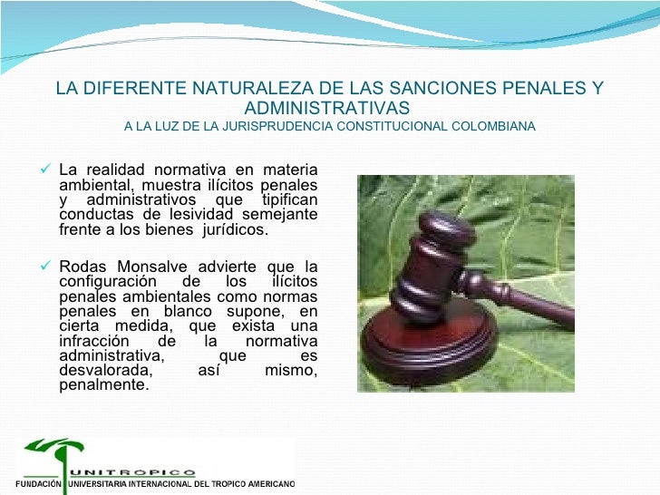 Diferencia de sanciones Penal Y Administrativas