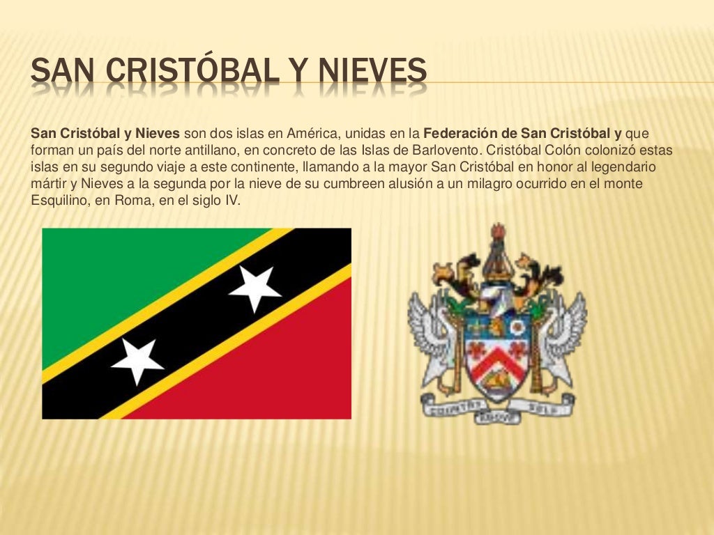 San cristóbal y nieves