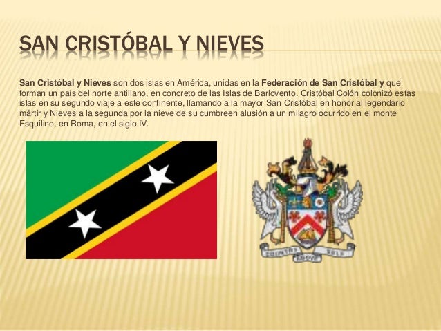 San cristóbal y nieves