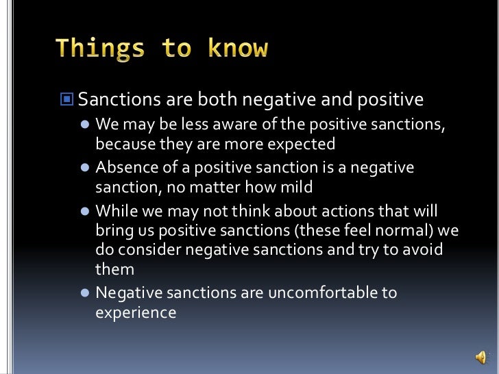 what does it mean to be sanctioned what does it mean to be sanctioned
