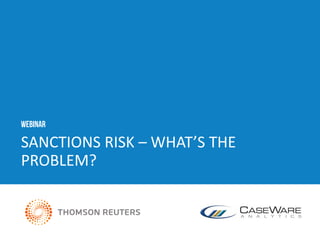 Sanctions Risk - What's the Problem? | PDF