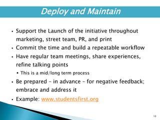 Build and measure your base