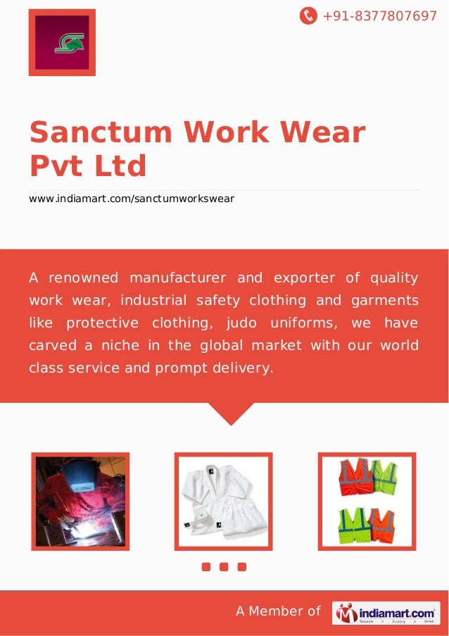 Sanctum Work Wear Pvt Ltd, Mumbai, Safety Apparel