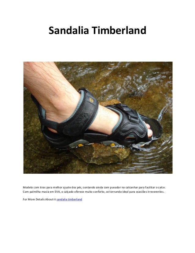 timberland sandalia