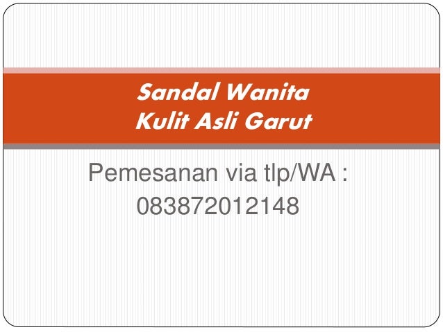  Sandal  Wanita Kulit  Asli  Garut  Nyaman Bervarian model  